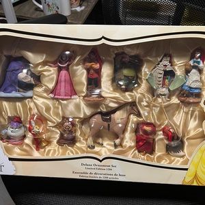 Vintage beauty and the beast ornament set